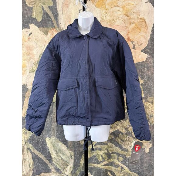 NWT FP MOVEMENT Off The Bleachers Coaches Jacket Midnight Navy Size S - Picture 10 of 11